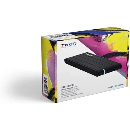 Tooq TQE-2530B Caja Externa para Disco Duro 2.5'' USB 3.1 Negra